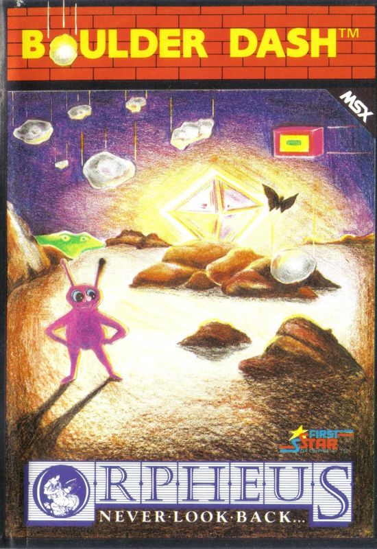 Boulder Dash box art for MSX